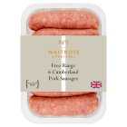 No.1 Free Range 6 Cumberland Pork Sausages, 400g