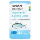 Essential MSC Tuna Chunks in Spring Water, drained 4x112g