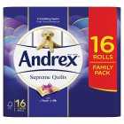 Andrex Supreme Quilts Toilet Roll Family Pack, 16x160 sheets