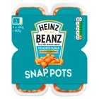 Heinz Baked Beans Snap Pots No Added Sugar, 4x200g