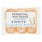 Essential White Floured Baps, 6s