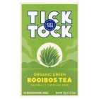 Tick Tock Organic Green Rooibos Tea 40 Tea Bags, 72g