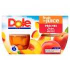Dole Peaches in Fruit Juice, drained 4x65g