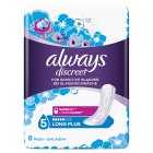 Always Discreet Incontinence Pads for Women - Long Plus, 8s