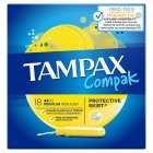 Tampax Compak Regular Tampons With Applicator, 18s
