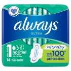 Always Ultra Sanitary Towel Normal Plus Size1 Pads, 13s