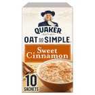 Quaker Oat So Simple Sweet Cinnamon Porridge Sachets, 330g