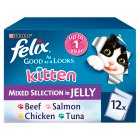 Felix As Good as it Looks Kitten Mixed Meats, 12x100g