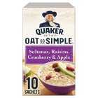 Quaker Oat So Simple Sultanas & Raisins Porridge Sachets, 385g