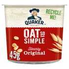Quaker Oat So Simple Original Porridge Pot, 45g