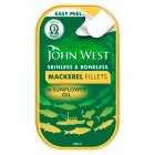 John West Mackerel Fillets in Sunflower Oil, drained 80g