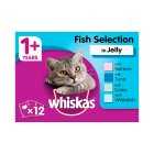 Whiskas 1+ Fish Selection in Jelly, 12x85g