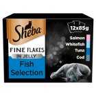 Sheba Fine Flakes Fish Selection, 12x85g