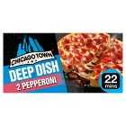 Chicago Town 2 Deep Dish Pizzas Pepperoni, 2x155g