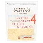 Essential 30% Reduced Fat Mature Grated Cheddar Cheese Strength 4, 250g
