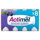 Actimel Immunity Blueberry Live Yogurt Drinks, 8x100g