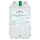 Essential Carbonated Natural Mineral Water, 4x2litre