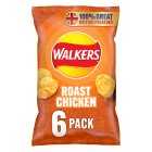 Walkers Roast Chicken Multipack Crisps, 6x25g