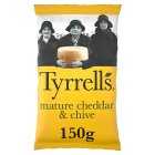Tyrrells Mature Cheddar & Chive Crisps, 150g