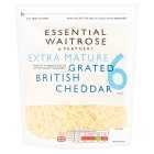 Waitrose Essential Extra Mature Grated Cheddar S6, 250g