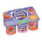 Petits Filous Strawberry & Raspberry Kids Yogurts, 6x47g