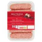 Waitrose 6 Pork Sausages with Pepper & Nutmeg, 400g