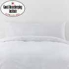 Non Iron Plain Dye White Large Body Pillowcase