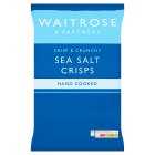 Waitrose Sea Salt Hand Cooked Crisps, 150g
