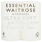 Essential White Ultra Soft Bathroom Tissue, 4s