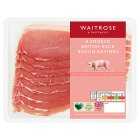 Waitrose 8 Dry Cured Smoked Back Bacon Rashers, 250g