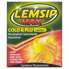Lemsip Max Cold & Flu Lemon Sachets, 10s
