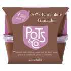 Pots & Co Little Pots 70% Chocolate Ganache, 4x50g