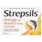 Strepsils Orange and Vitamin C Lozenges, 36s
