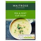 Waitrose Sweet & Refreshing Pea & Mint Cup Soup, 4x27g