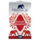 Williamson Tea English Breakfast 50 Tea Bags, 125g