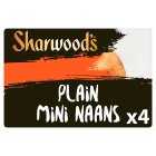 Sharwood's Plain Mini Naans, 4s