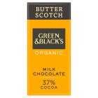 Green & Black's Organic Butterscotch Milk Chocolate Bar, 90g