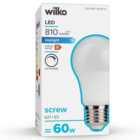 Wilko 1 pack Screw E27/ES LED 810 Lumens Daylight Dimmable Light Bulb