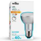 Wilko 1 pack Screw E27/ES LED 6W 450 Lumens White R63 Spotlight Bulb