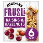 Jordans Frusli Raisins & Hazelnut Cereal Bars, 6x30g