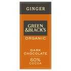 Green & Black's Organic Ginger Dark Chocolate Bar, 90g
