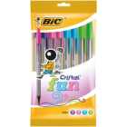 Bic Cristal Fun Ballpoint Pens Assorted Colours 10 pack