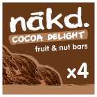 nakd. Cocoa Delight Fruit & Nut Bars Multipack, 4x35g