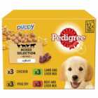 Pedigree Puppy Mixed Selection with Rice in Jelly Dog Food 12 x 100g