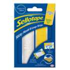 Sellotape Stick-on Hook and Loop Strips 20mm x 0.45m
