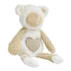 Wilko Heart Bear Squeaky Dog Toy