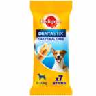 Pedigree 7 Pack Dentastix Daily Adult Small Dog Treats Dental Sticks 110g