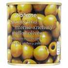 Waitrose Stuffed Green Olives/Anchovy, drained 85g