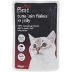 Wilko Best Tuna Loin Flakes in Jelly Cat Food Pouch 80g