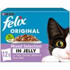 Felix Original Mixed Selection in Jelly Cat Food 12 x 100g